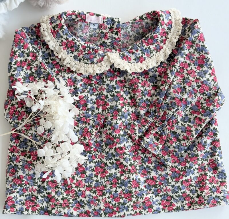 Bata Floral Bebê Menina