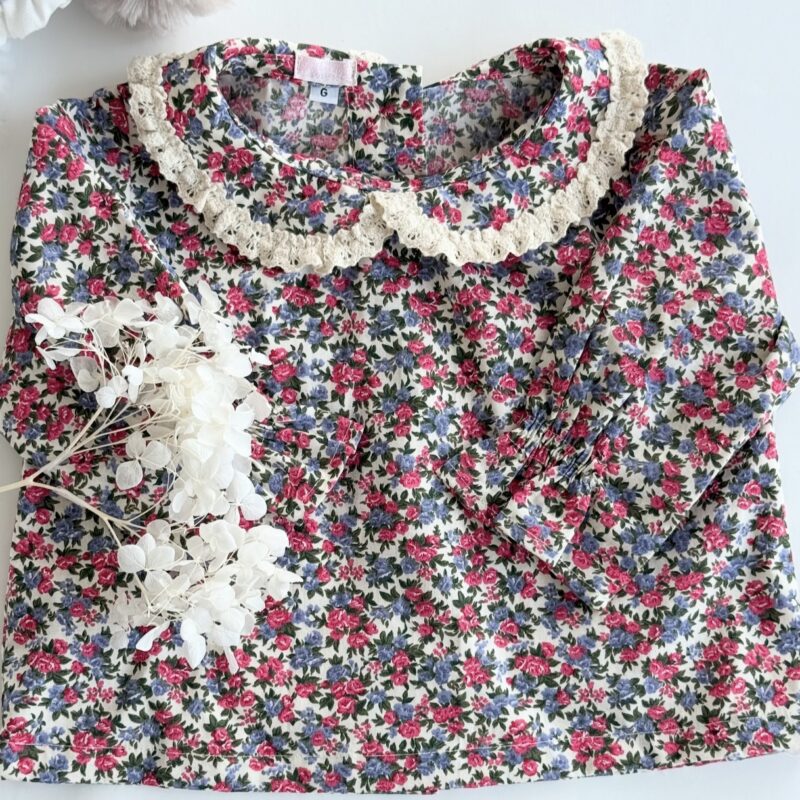 Bata Floral Bebê Menina