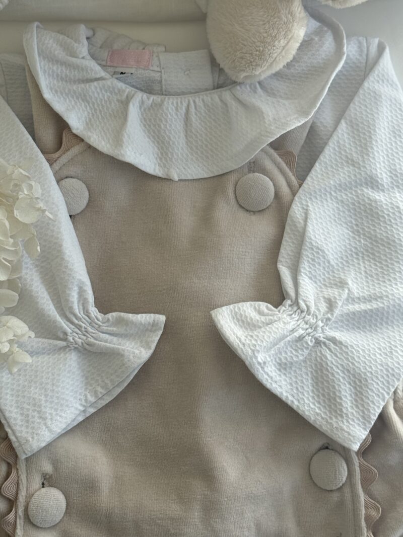 Conjunto Bata com Jardineira Bebê Menina - Image 2
